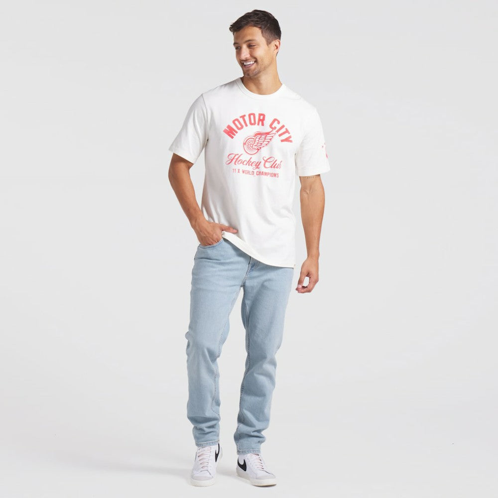 NHL White Detroit Red Wings Fanatics Decades Collection Timeless T-Shirt