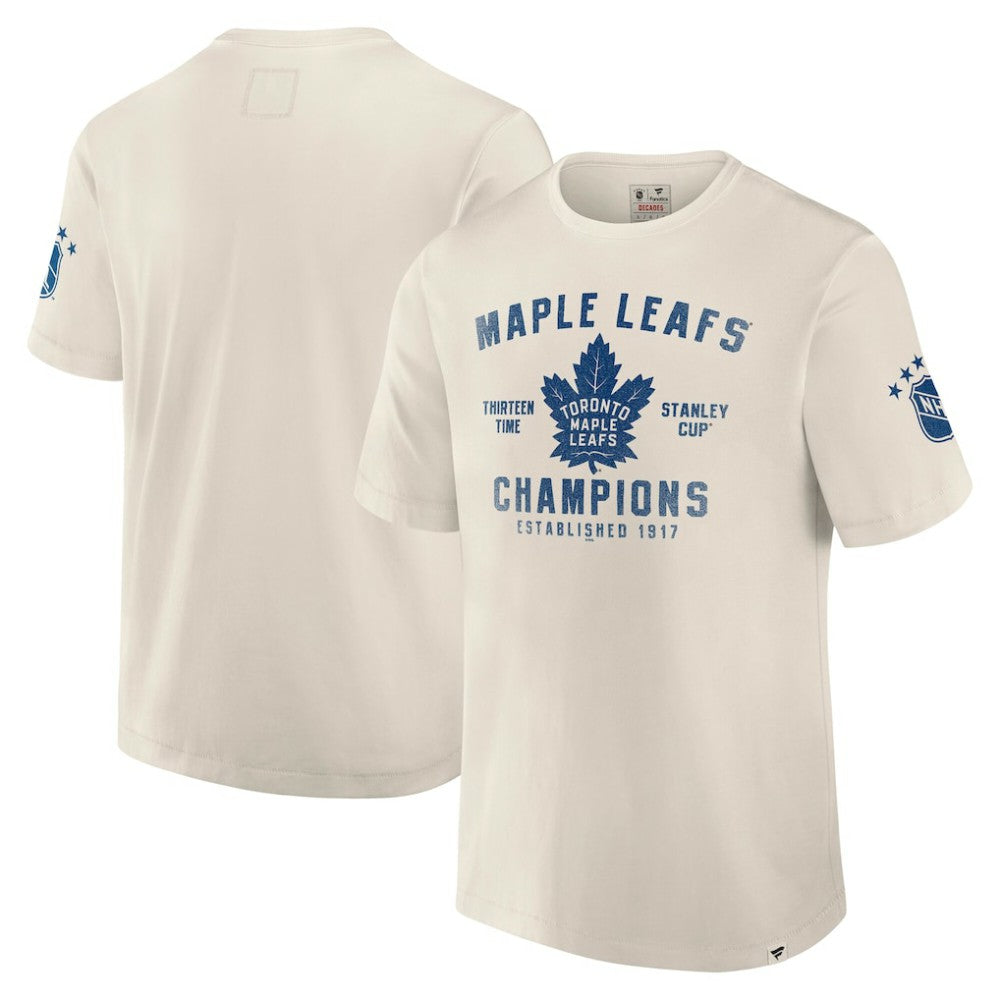 NHL White Toronto Maple Leafs Fanatics Decades Collection Timeless T-Shirt