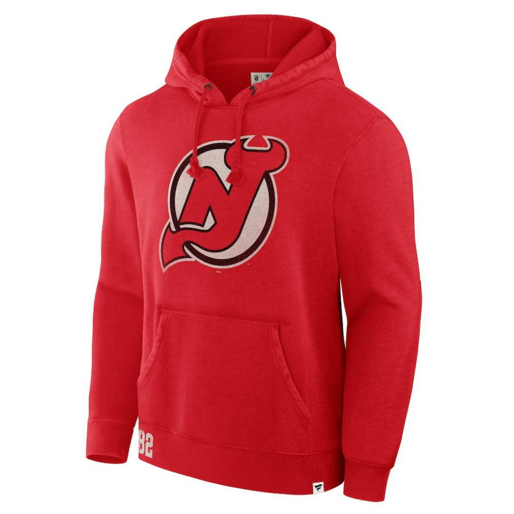 NHL Red New Jersey Devils Fanatics Decades Collection Tradition Hoodie