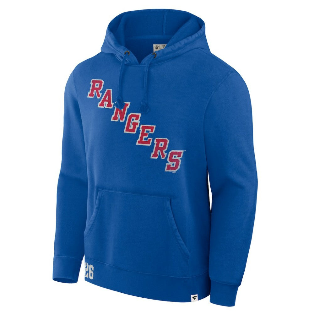 NHL Blue New York Rangers Fanatics Decades Collection Tradition Hoodie