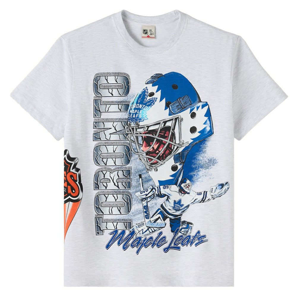 NHL Heather Gray Toronto Maple Leafs OVO x NHL Retro T-Shirt