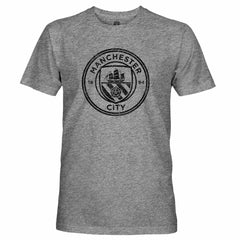 Manchester City 1863FC Mono Badge Retro Tri-Blend T-Shirt -  Heather Gray