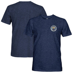 Manchester City 1863FC Color Badge Retro Tri-Blend T-Shirt -  Navy