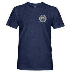 Manchester City 1863FC Color Badge Retro Tri-Blend T-Shirt -  Navy