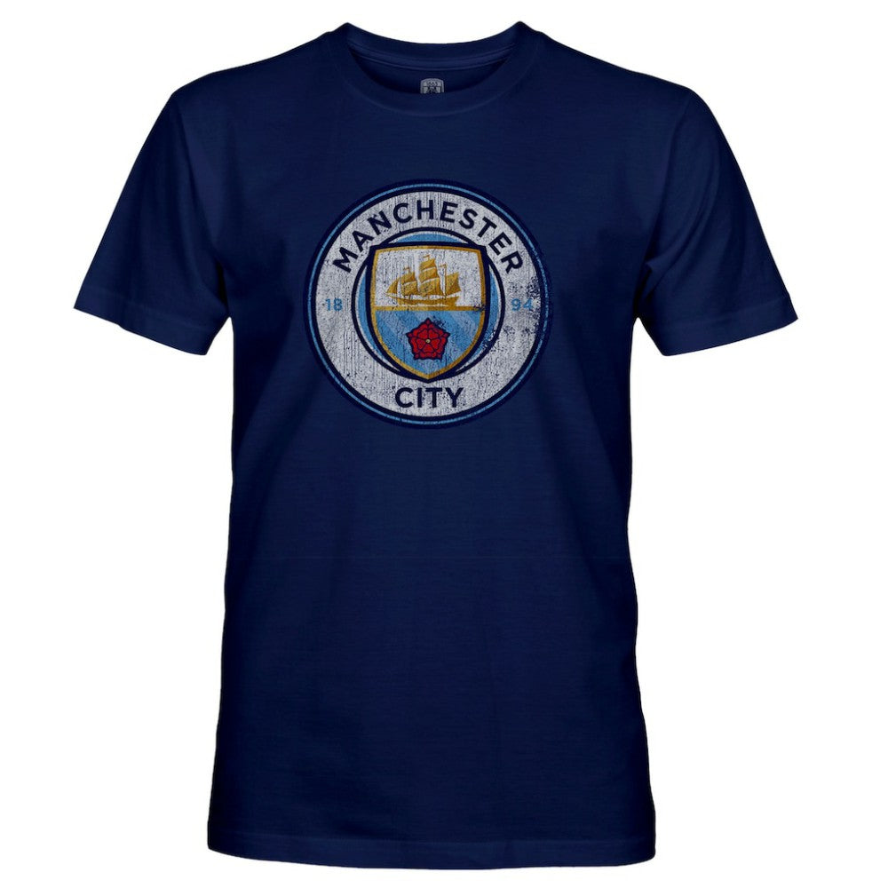 Manchester City 1863FC Badge T-Shirt -  Navy