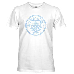 Manchester City 1863FC Mono Badge T-Shirt -  White