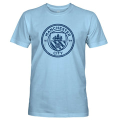 Manchester City 1863FC Mono Badge T-Shirt -  Sky Blue