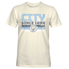 Manchester City 1863FC Retro Stripes T-Shirt -  Tan