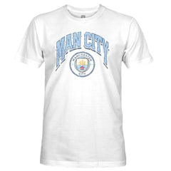 Manchester City 1863FC Retro Wordmark Slub T-Shirt -  White