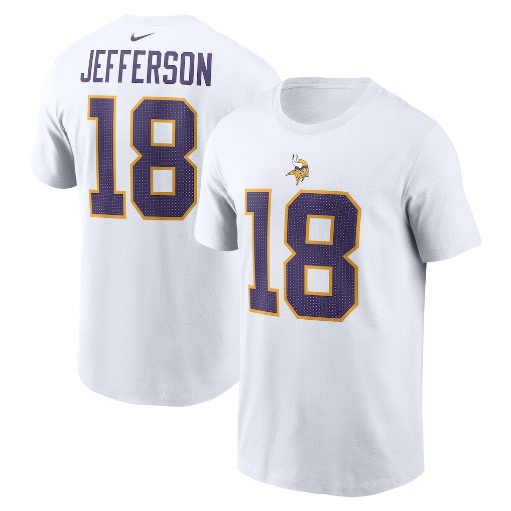 Justin Jefferson  Name & Number T-Shirt - Minnesota Vikings