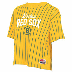 MLB Boston Red Sox New Era Women's 2025 City Connect Pinstripe T-Shirt