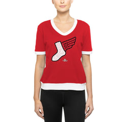 MLB Chicago White Sox New Era Women's 2025 City Connect Rhinestone V-Neck T-Shirt