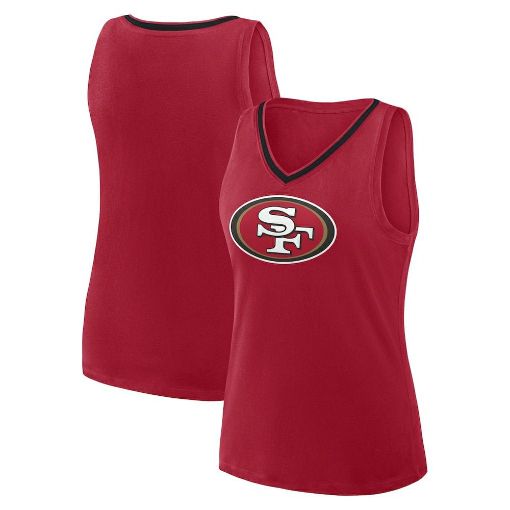 Logo Athletic Women's Plus Size Stellar Win V-Neck Tank Top - San Francisco 49ers