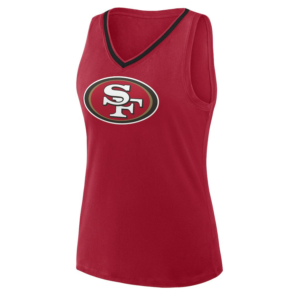 Logo Athletic Women's Plus Size Stellar Win V-Neck Tank Top - San Francisco 49ers