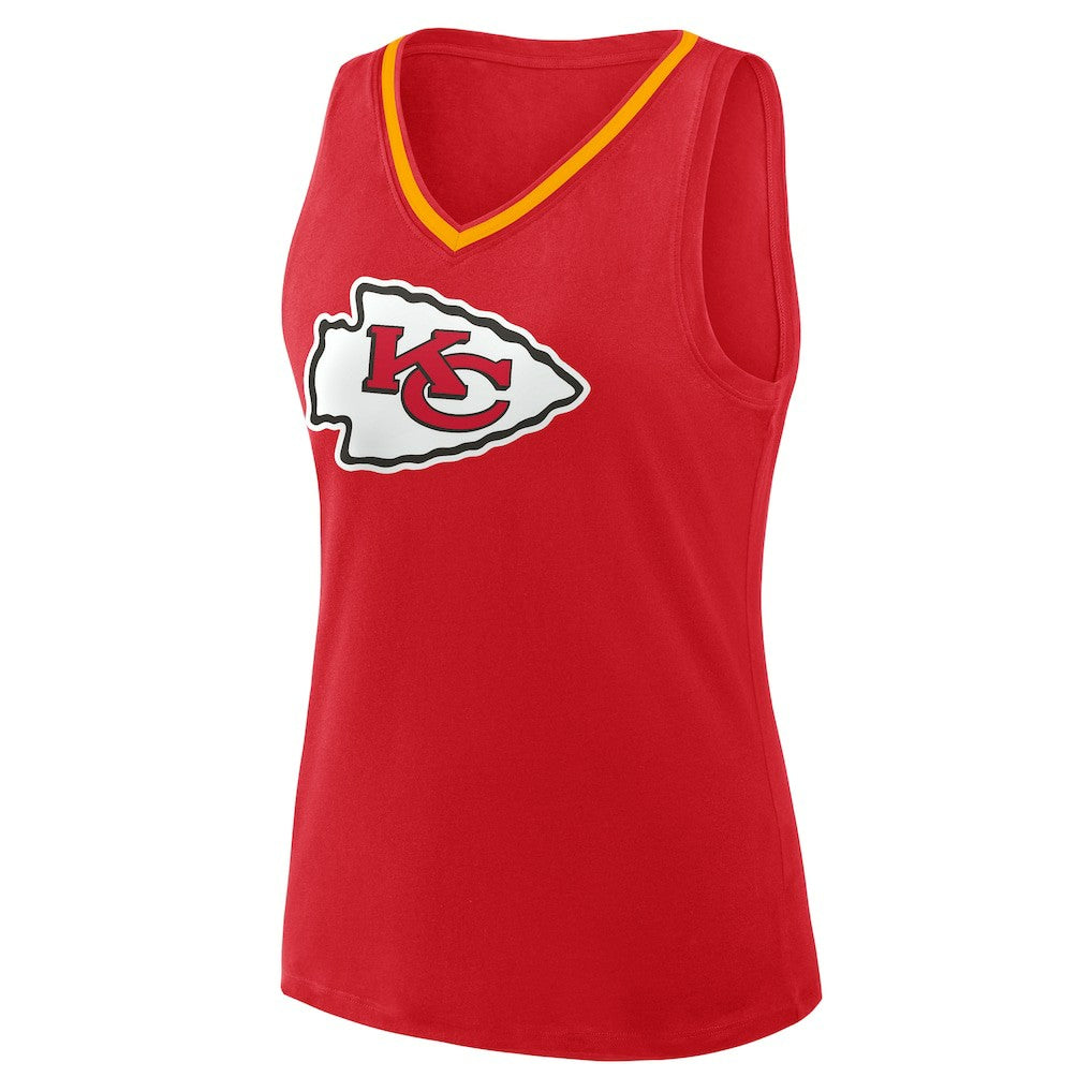 Logo Athletic Women's Plus Size Stellar Win V-Neck Tank Top - Kansas City Chiefs