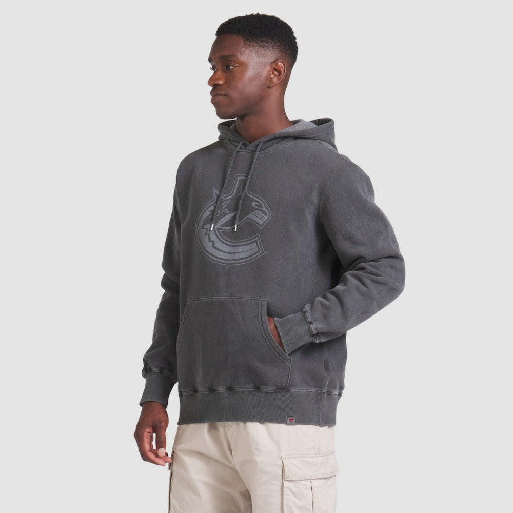 NHL Black Vancouver Canucks Fanatics Made in Canada Pullover Hoodie