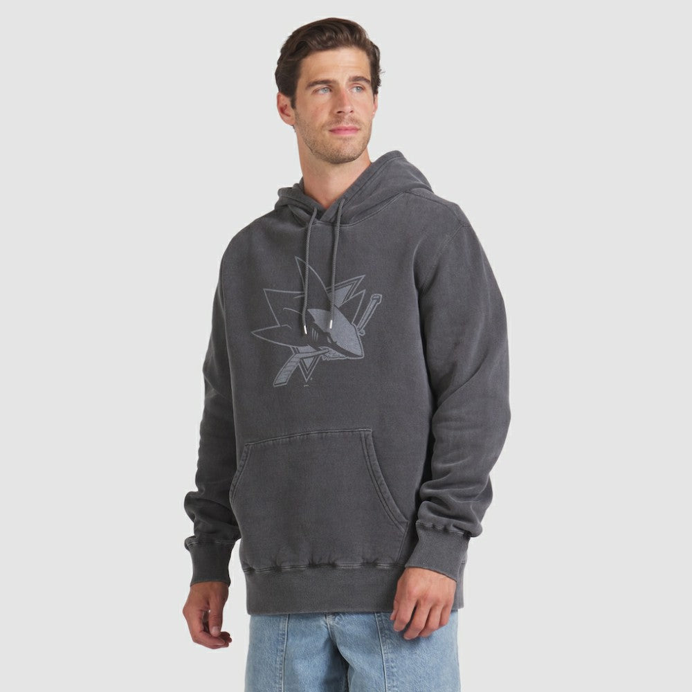 NHL Black San Jose Sharks Fanatics Made in Canada Pullover Hoodie