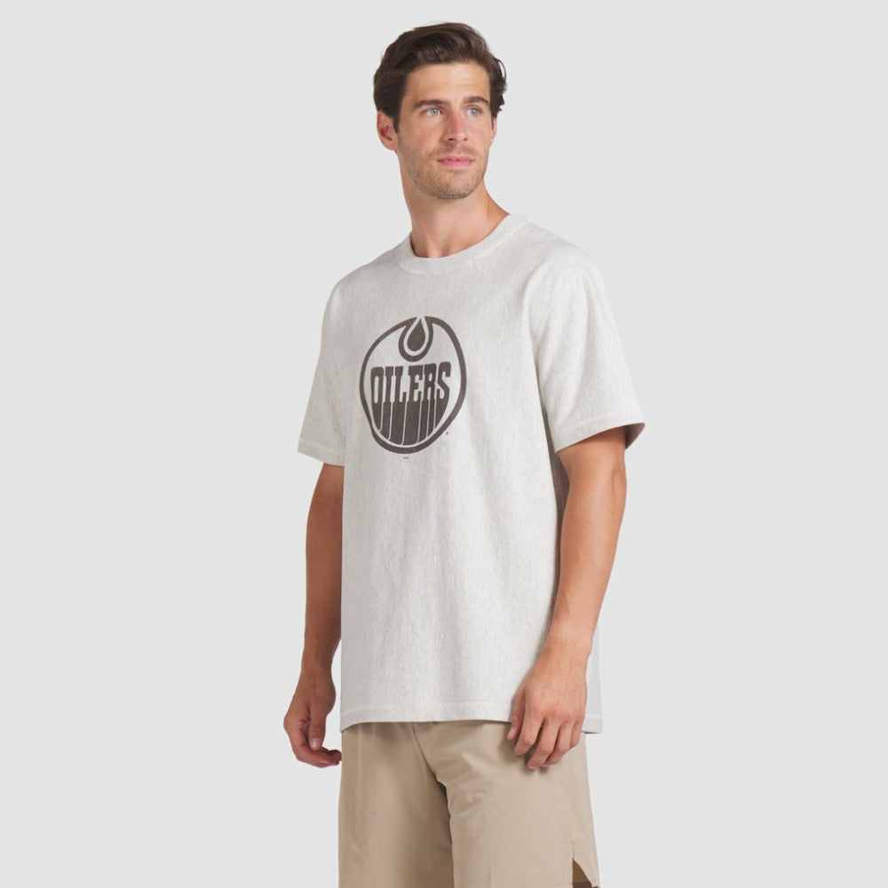 NHL Cream Edmonton Oilers Fanatics Made in Canada T-Shirt
