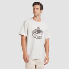 NHL Cream Vancouver Canucks Fanatics Made in Canada T-Shirt