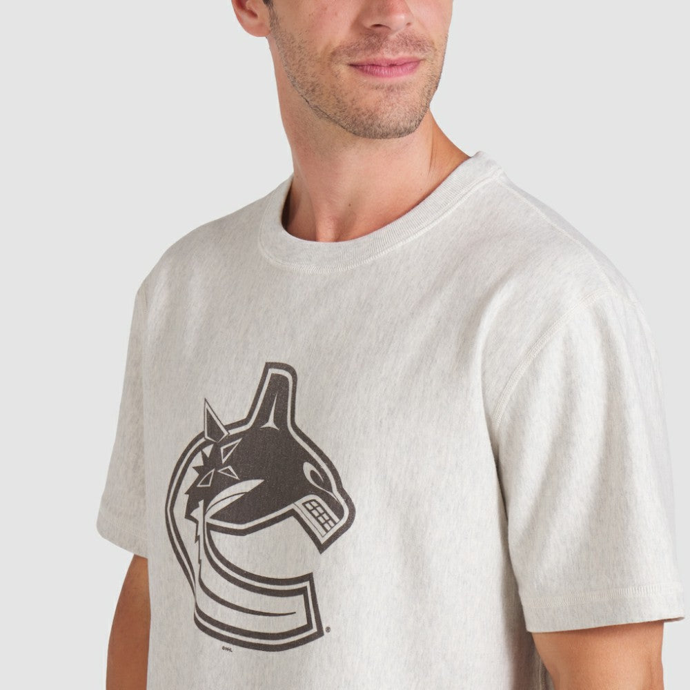 NHL Cream Vancouver Canucks Fanatics Made in Canada T-Shirt