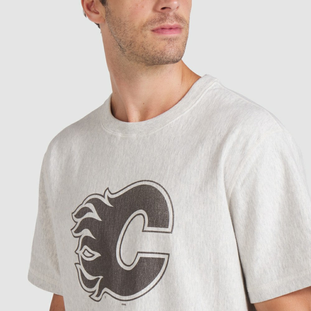 NHL Cream Calgary Flames Fanatics Made in Canada T-Shirt