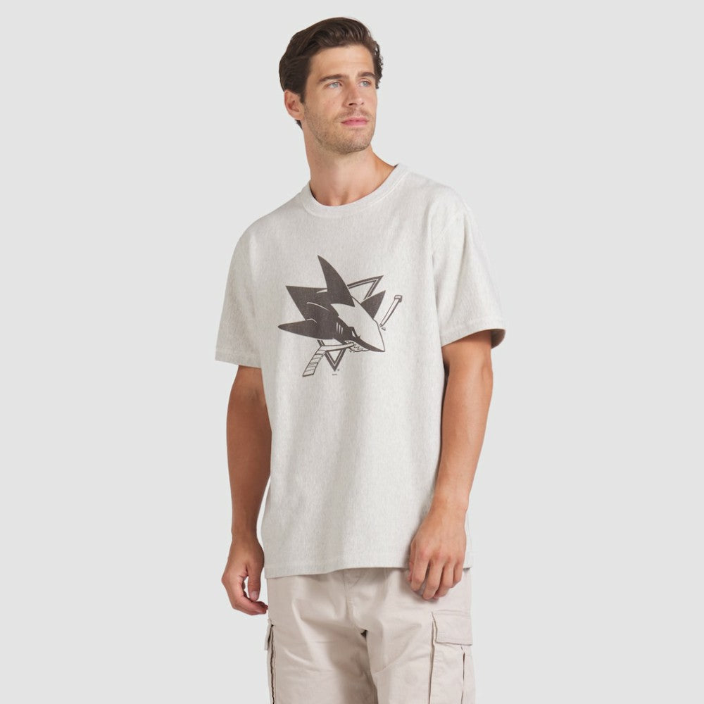 NHL Cream San Jose Sharks Fanatics Made in Canada T-Shirt