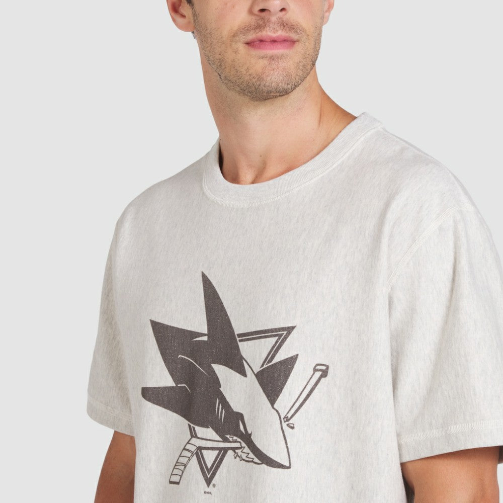 NHL Cream San Jose Sharks Fanatics Made in Canada T-Shirt