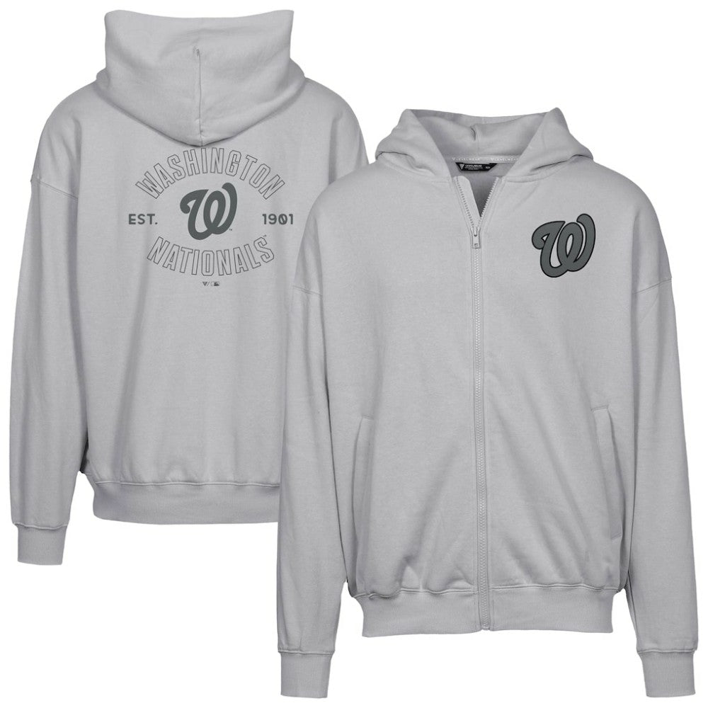 MLB Washington Nationals Levelwear Uphill Abyssal Full-Zip Hoodie