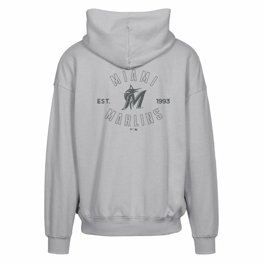 MLB Miami Marlins Levelwear Uphill Abyssal Full-Zip Hoodie