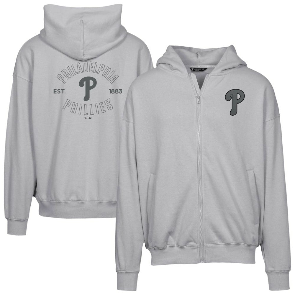 MLB Philadelphia Phillies Levelwear Uphill Abyssal Full-Zip Hoodie