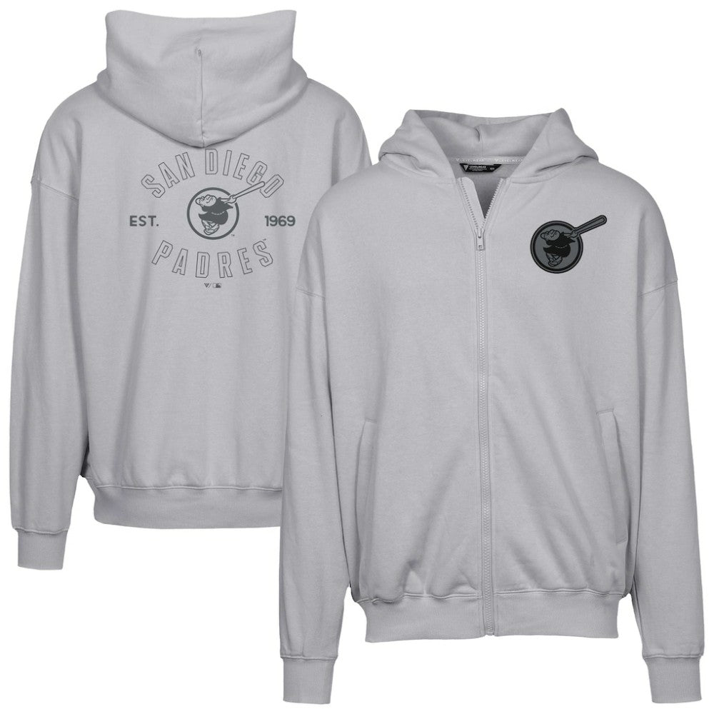 MLB San Diego Padres Levelwear Uphill Abyssal Full-Zip Hoodie