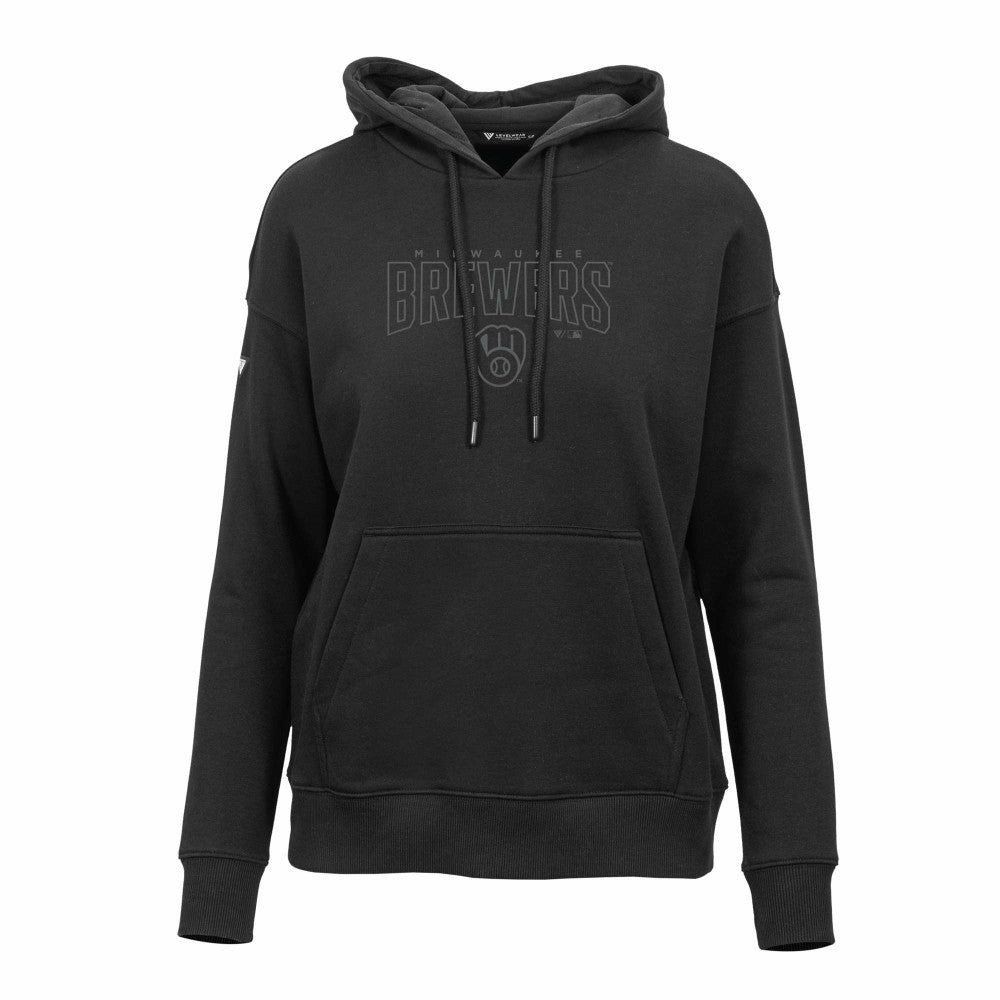 MLB Milwaukee Brewers Levelwear Women's Adorn Darkmoon Pullover Hoodie