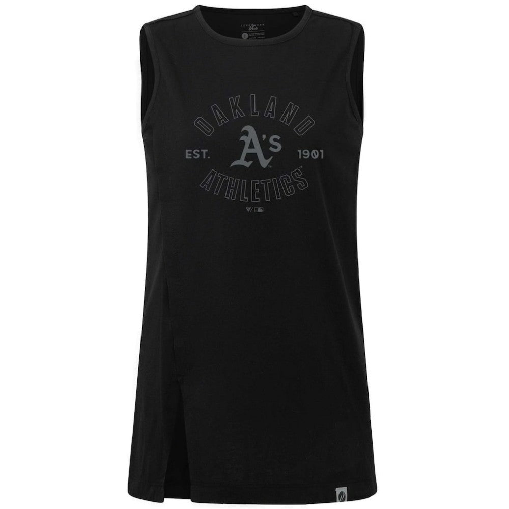 MLB Oakland Athletics Levelwear Women's Influx Abyssal Tank Top