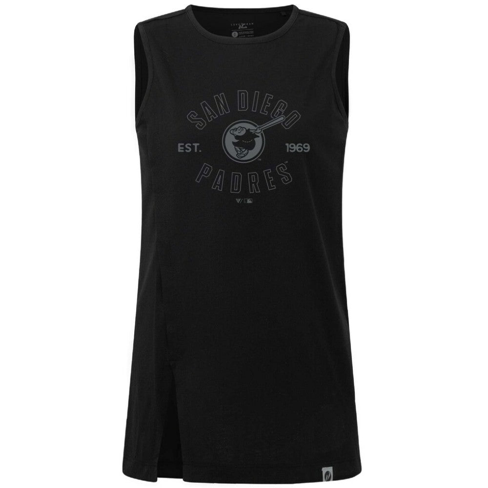 MLB San Diego Padres Levelwear Women's Influx Abyssal Tank Top