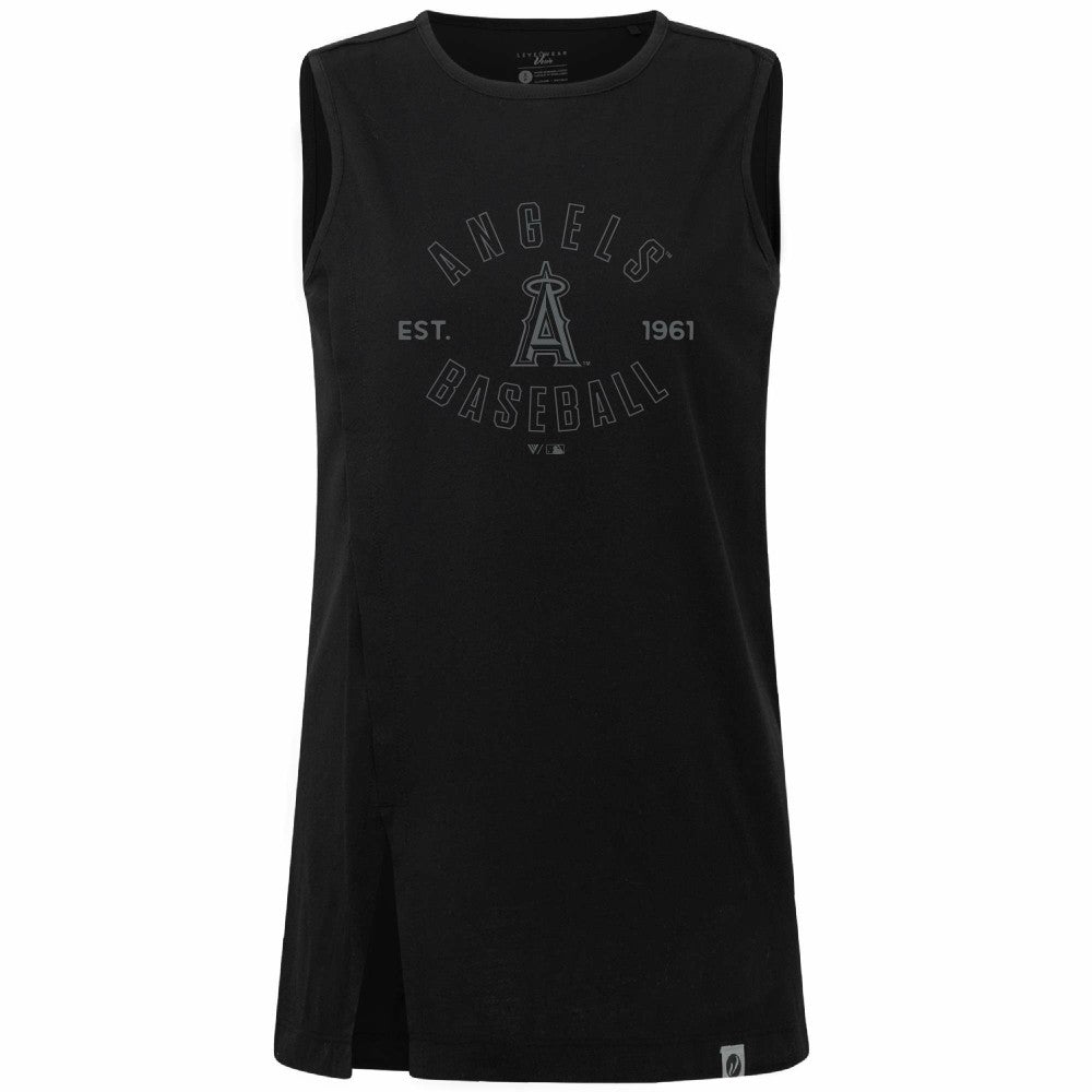 MLB Los Angeles Angels Levelwear Women's Influx Abyssal Tank Top