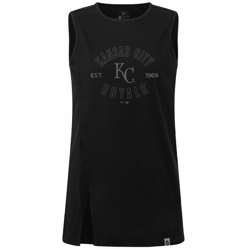 MLB Kansas City Royals Levelwear Women's Influx Abyssal Tank Top