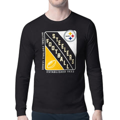 Starter Shield Logo Long Sleeve T-Shirt - Pittsburgh Steelers