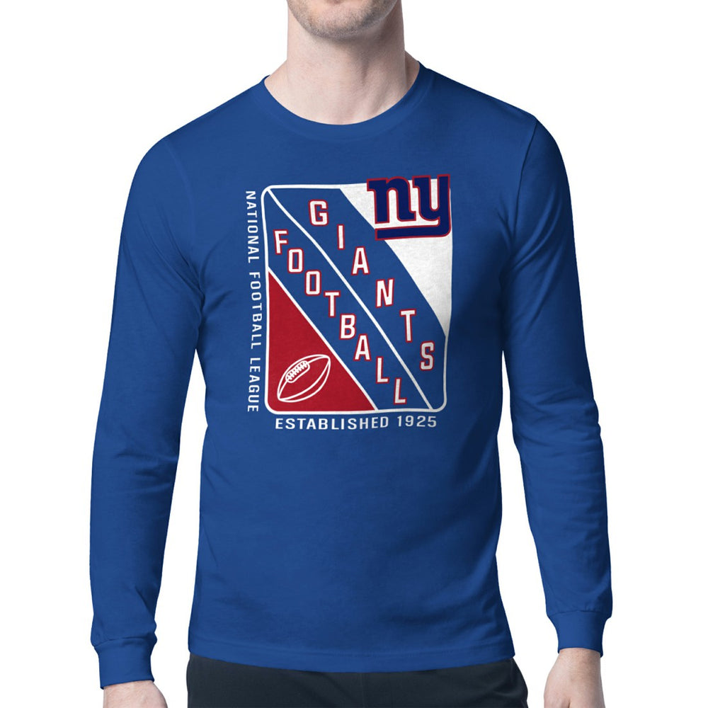 Starter Shield Logo Long Sleeve T-Shirt - New York Giants