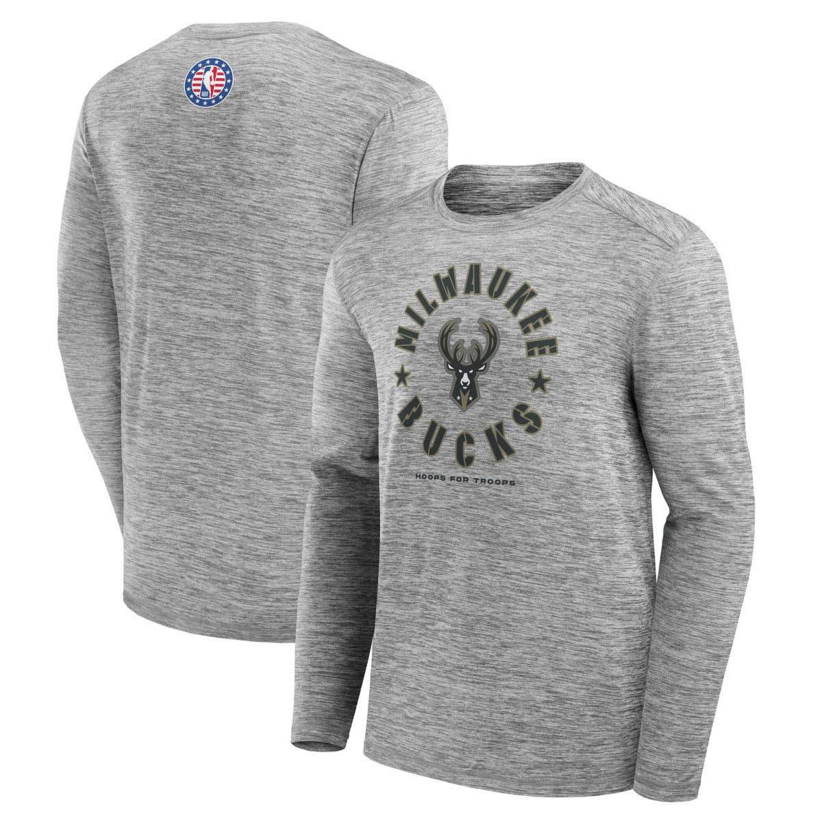 NBA Milwaukee Bucks NBA Hoops for Troops Long Sleeve T-Shirt