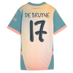 Kevin De Bruyne Manchester City Women's 2024/25 Fourth Replica Player Jersey - Puma Blue