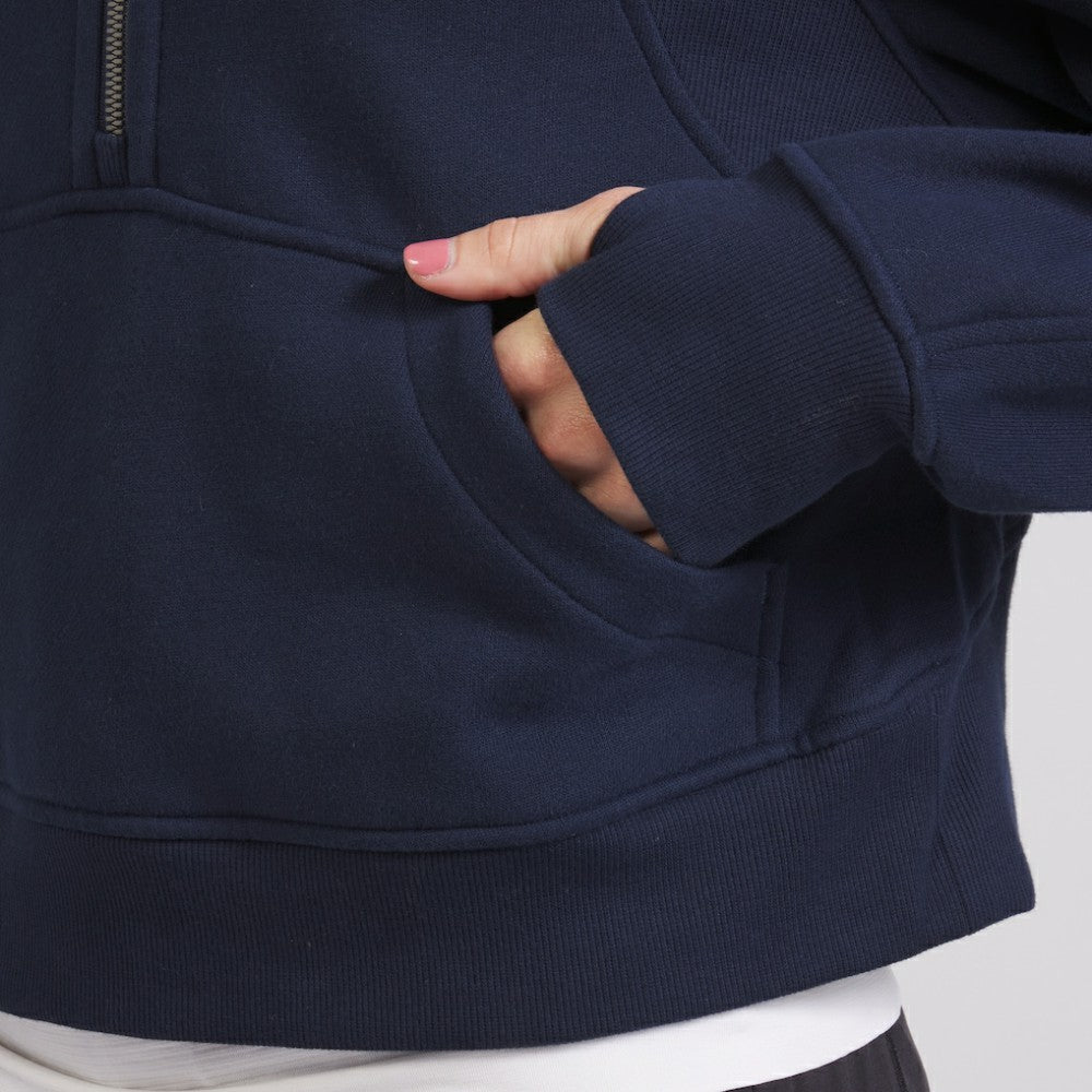 NHL True Navy|True Navy Seattle Kraken lululemon Women's Scuba Oversized Half-Zip Hoodie