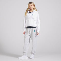 NHL White|White Seattle Kraken lululemon Women's Scuba Oversized Half-Zip Hoodie