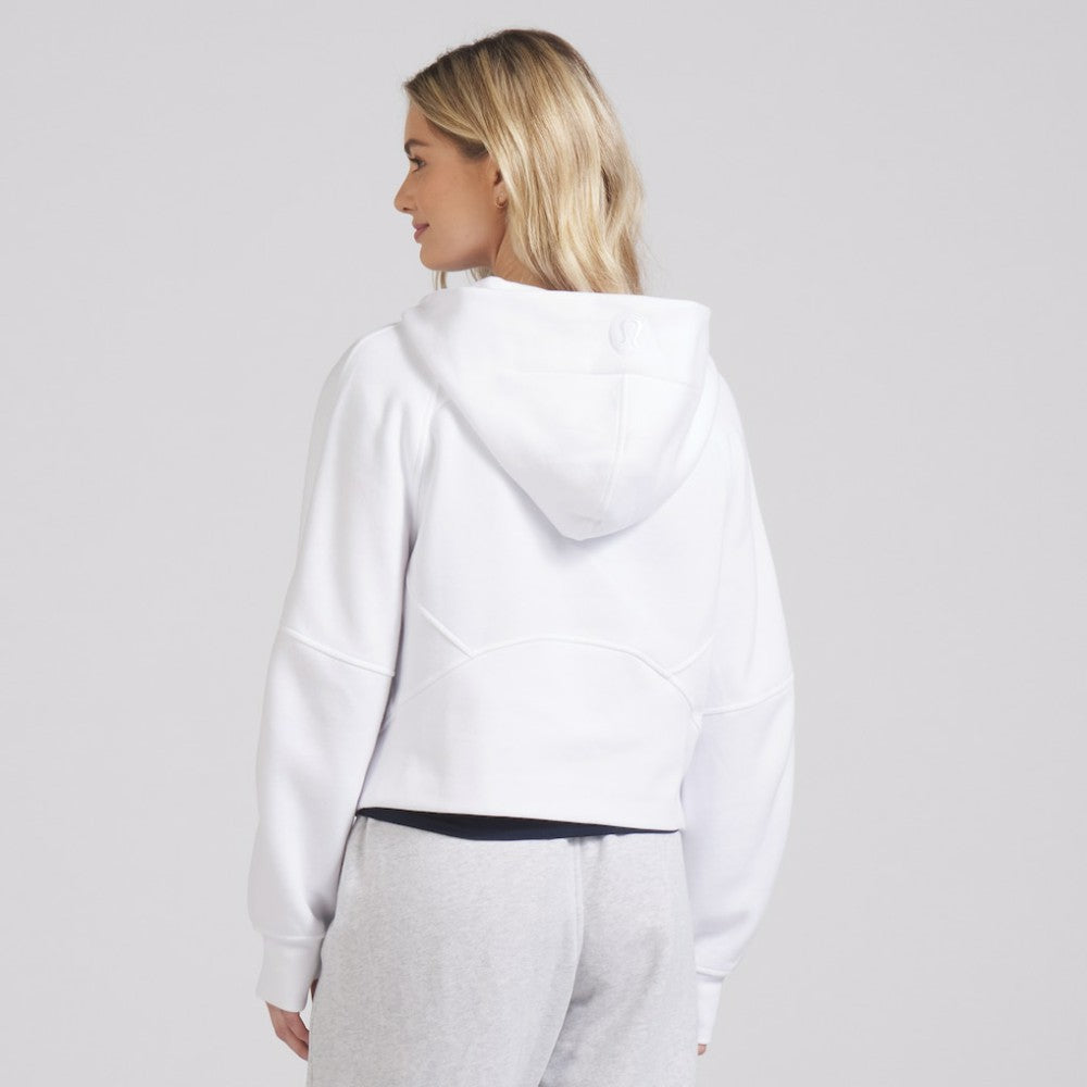 NHL White|White Seattle Kraken lululemon Women's Scuba Oversized Half-Zip Hoodie