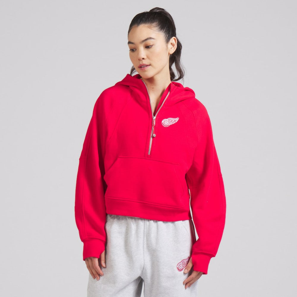 NHL True Red|True Red Detroit Red Wings lululemon Women's Scuba Oversized Half-Zip Hoodie