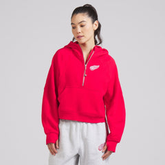 NHL True Red|True Red Detroit Red Wings lululemon Women's Scuba Oversized Half-Zip Hoodie