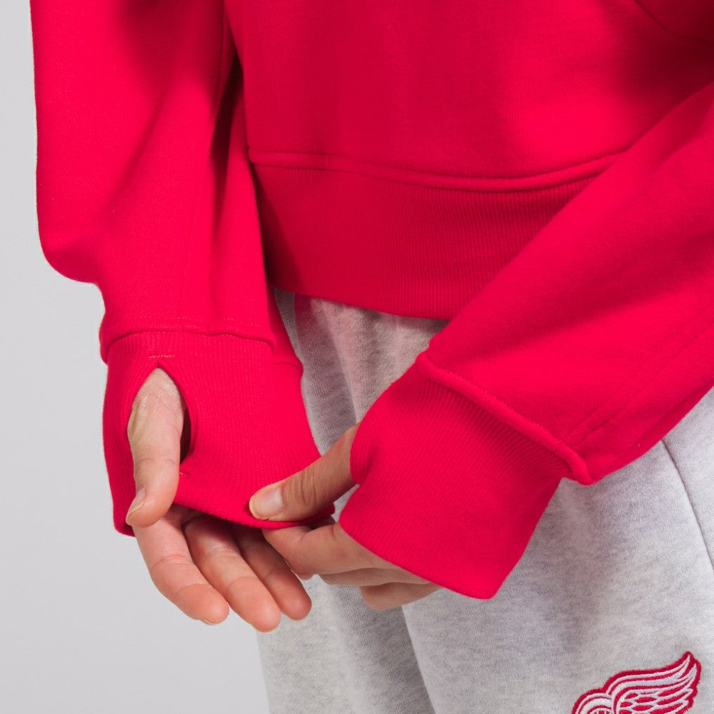 NHL True Red|True Red Detroit Red Wings lululemon Women's Scuba Oversized Half-Zip Hoodie