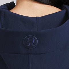 NHL True Navy|True Navy Edmonton Oilers lululemon Women's Scuba Oversized Half-Zip Hoodie