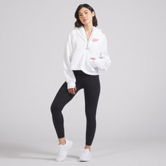 NHL White|White Detroit Red Wings lululemon Women's Scuba Oversized Half-Zip Hoodie