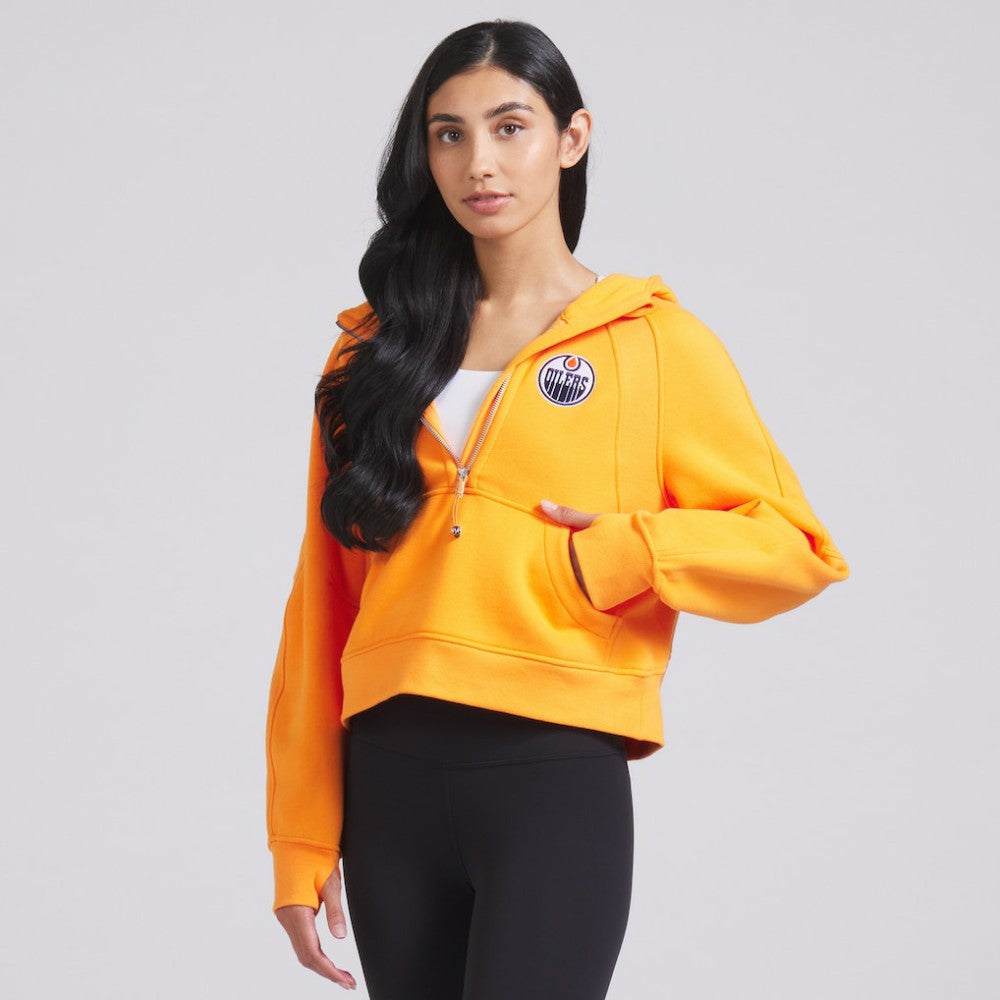 NHL Tiger|Tiger Edmonton Oilers lululemon Women's Scuba Oversized Half-Zip Hoodie