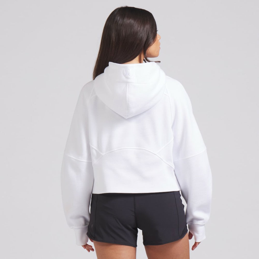 NHL White|White Edmonton Oilers lululemon Women's Scuba Oversized Half-Zip Hoodie